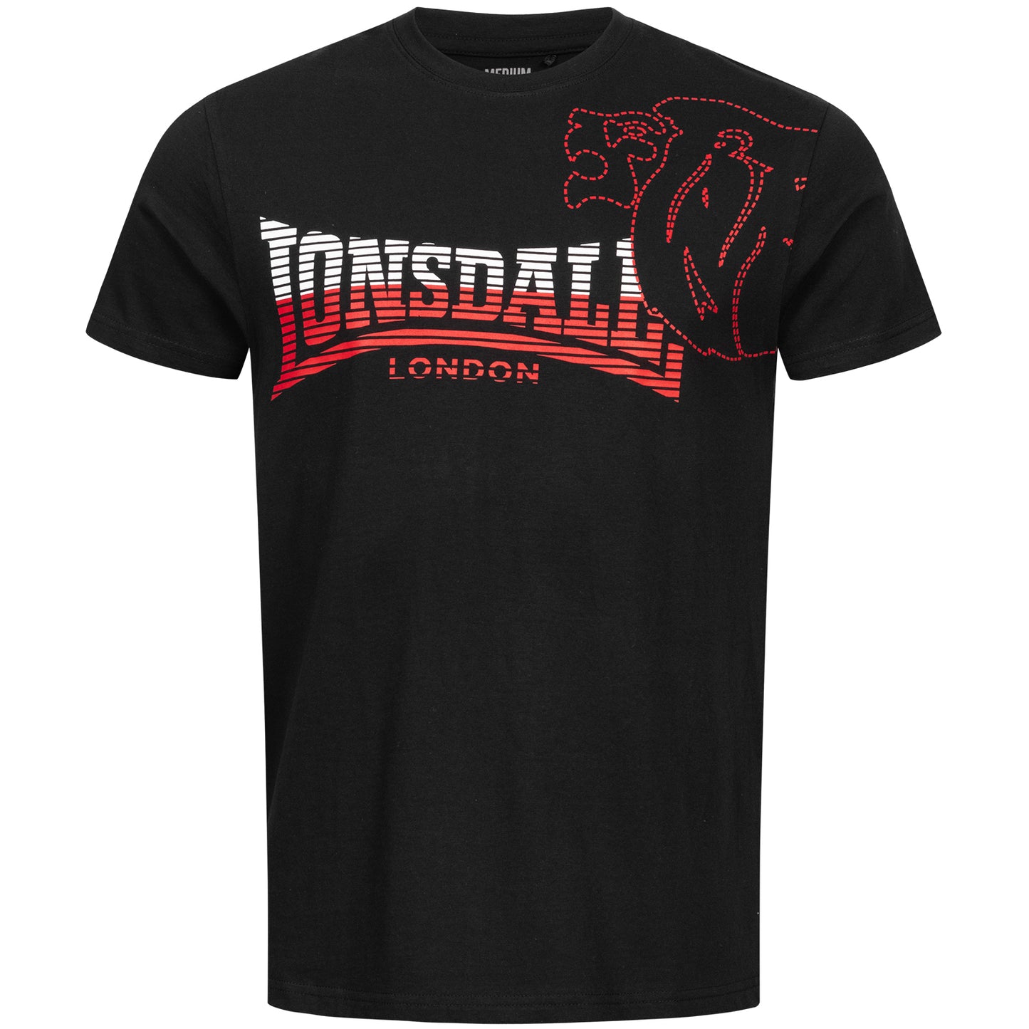 MELPLASH mens t-shirt schwarz rot weiss