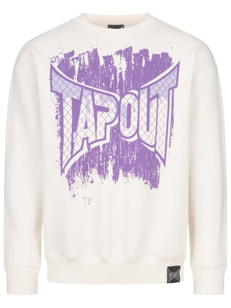 CF TEE Herren Rundhals Sweatshirt Oversize White/Lilac
