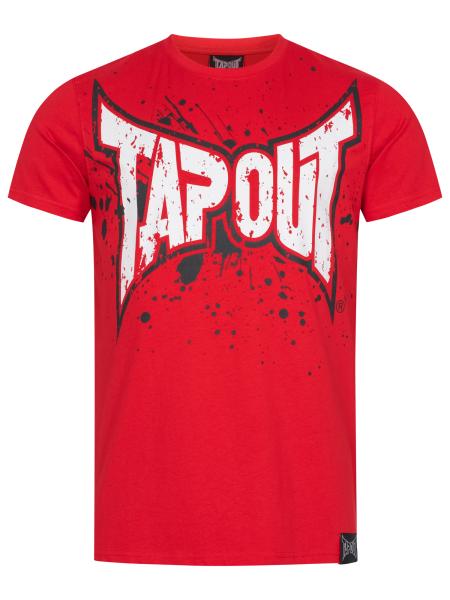 SPLASHING Herren T-Shirt normale Passform red black white