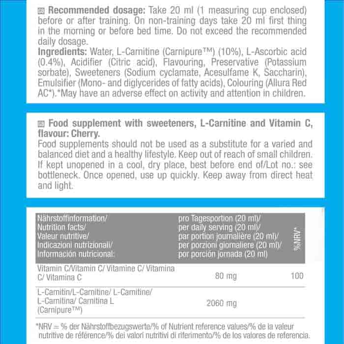 L-CARNITINE LIQUID 2000 (500 ml) CHERRY