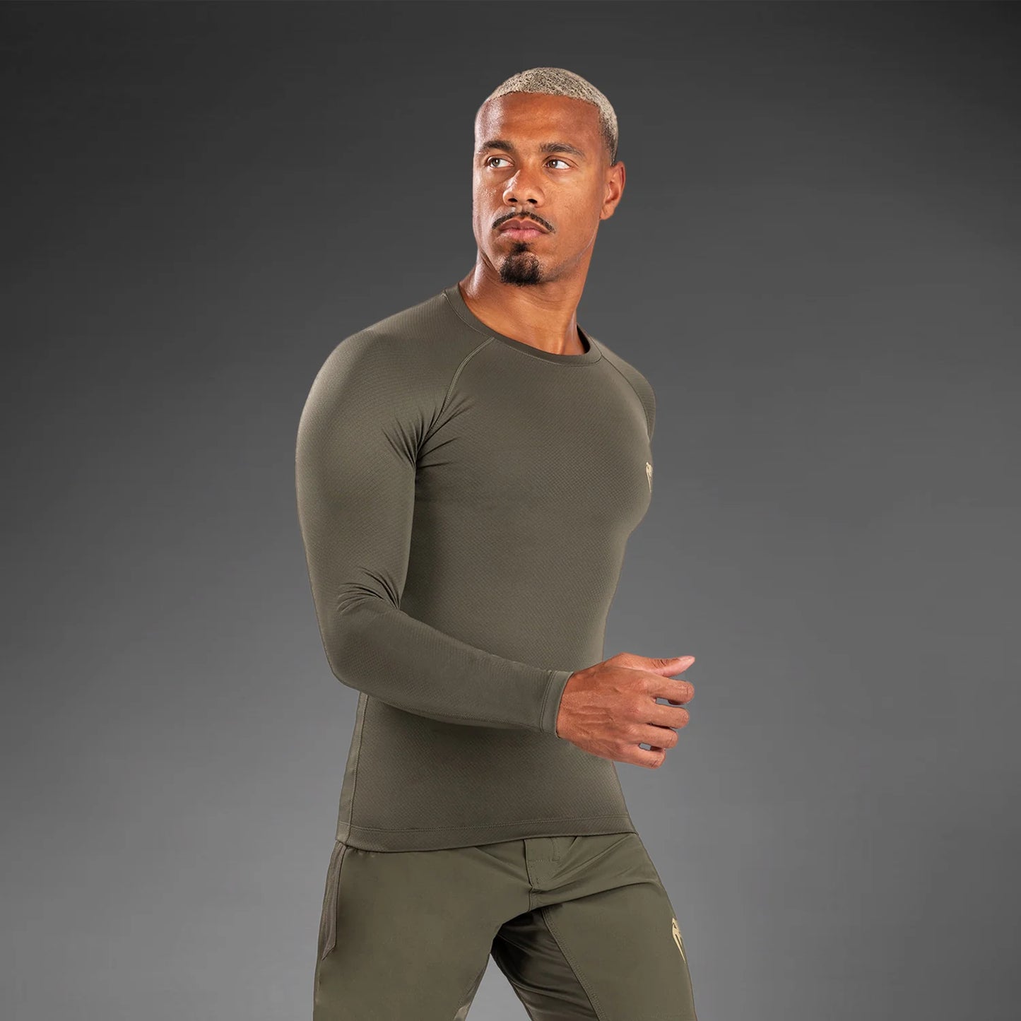 Venum Contender Herren Langärmeliger Rashguard - Khaki