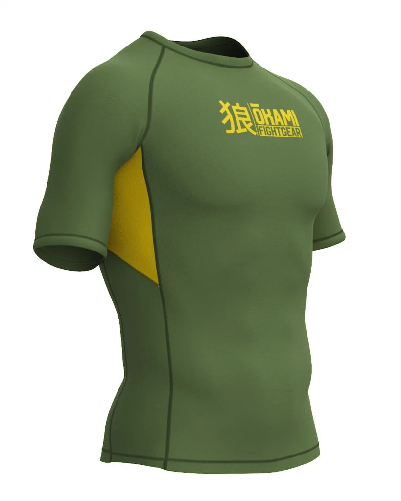 OKAMI Rashguard Short Sleeved Keii Khaki