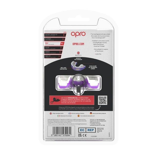 Opro Mundschutz Self-Fit Gold-Edition V2 Schwarz/Gold Junior