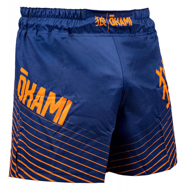 OKAMI Fight Shorts Big Kanji Navy kids