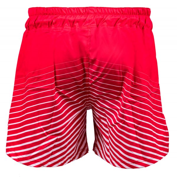 OKAMI FIGHT SHORTS BIG KANJI RED