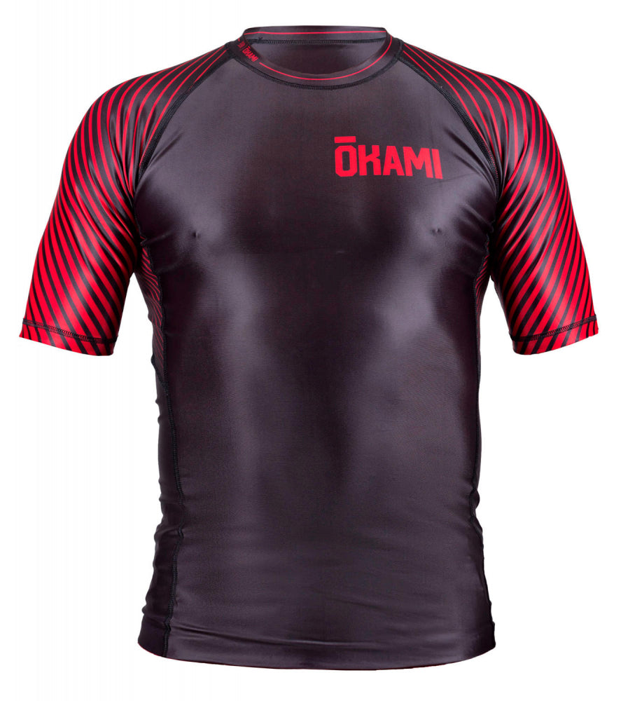 OKAMI Rashguard Big Kanji - black Kids