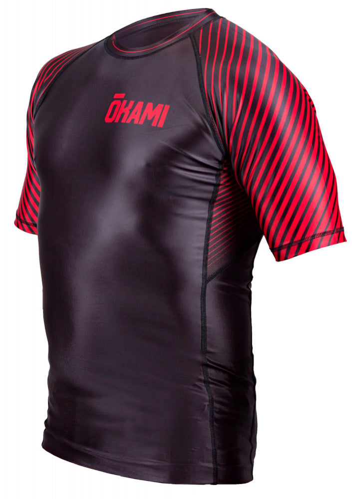 OKAMI Rashguard Big Kanji - black Kids