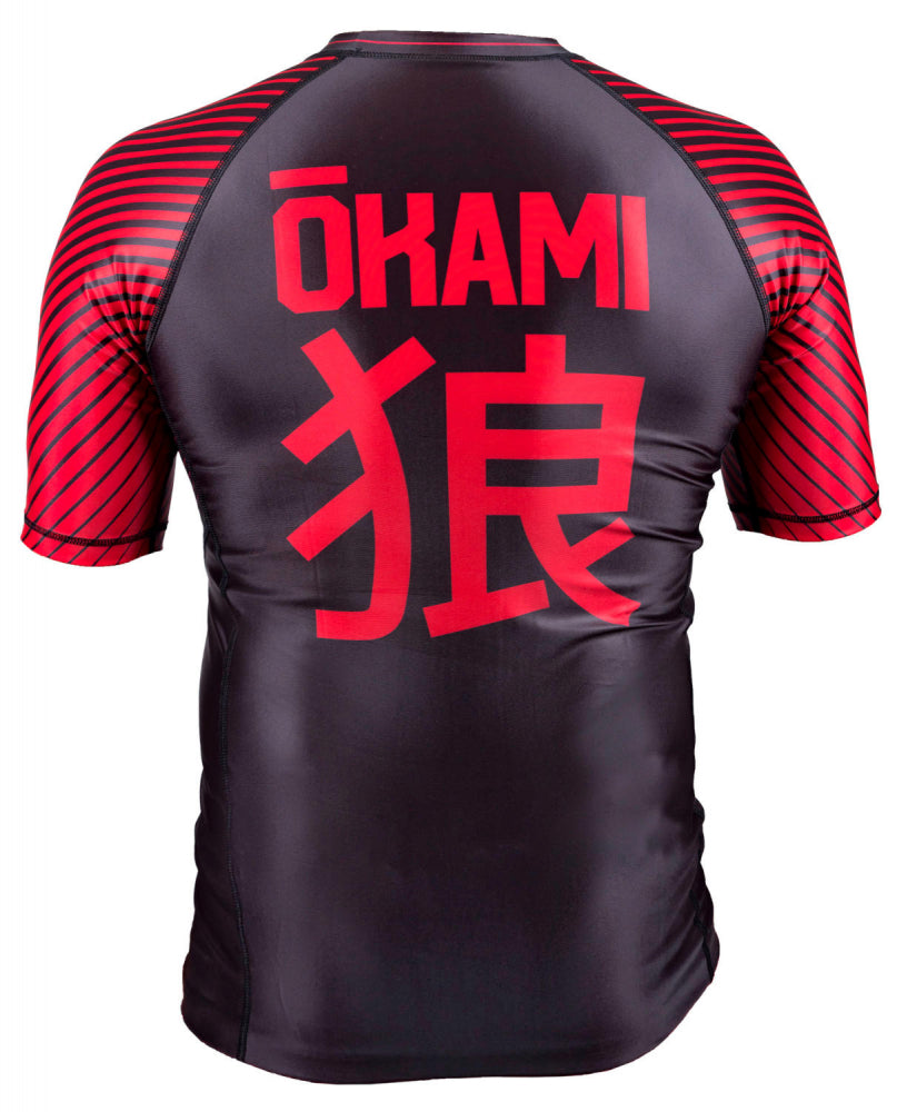 OKAMI Rashguard Big Kanji - black Kids