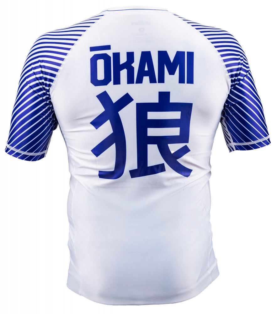 OKAMI Rashguard Big Kanji White Kids