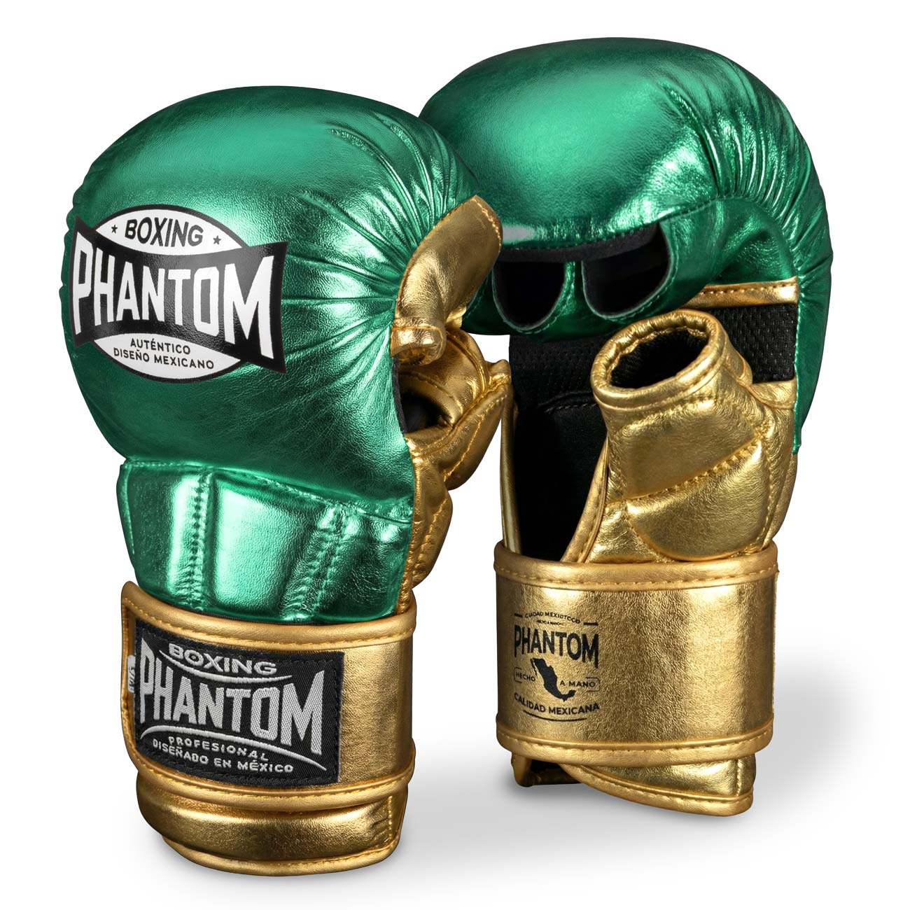 MMA Sparring Handschuhe MEXICO - Grün/Gold