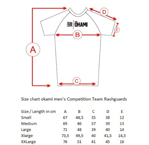 OKAMI Rashguard Competition blue