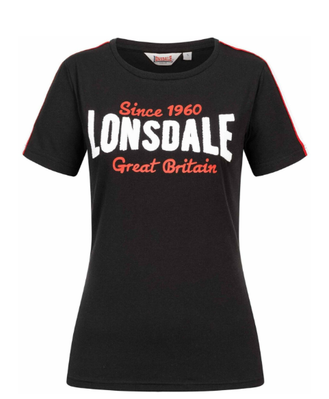 Lonsdale Creggan Tshirt red/black
