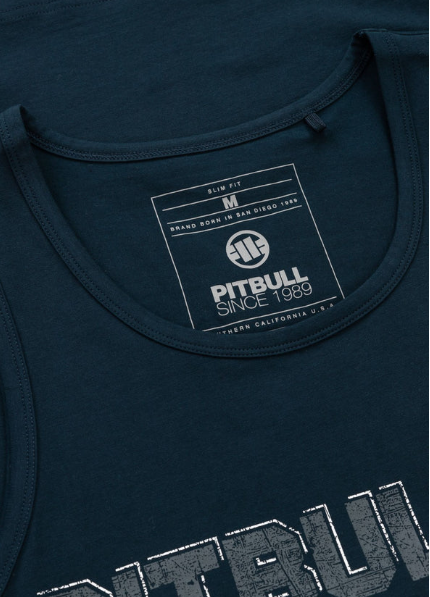 Herren Tank Top Slim Fit Dog 89 - dark navy