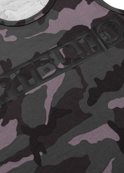 Tanktop Slim Fit Hilltop - Schwarzes Camouflage