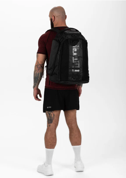 Großer Trainingsrucksack Hilltop - Schwarz/Schwarz