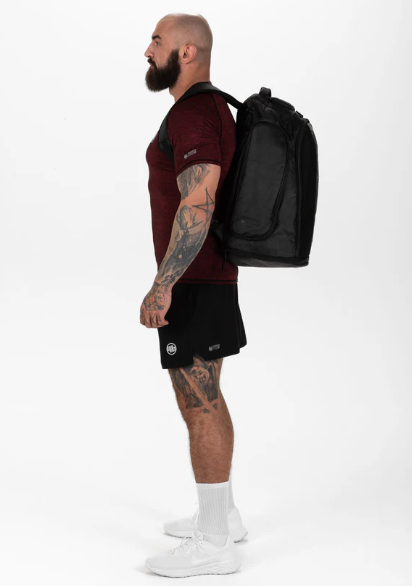 Großer Trainingsrucksack Hilltop - Schwarz/Schwarz