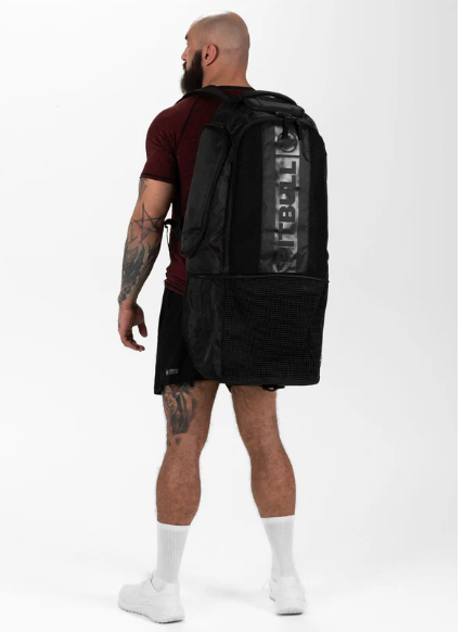 Großer Trainingsrucksack Hilltop - Schwarz/Schwarz