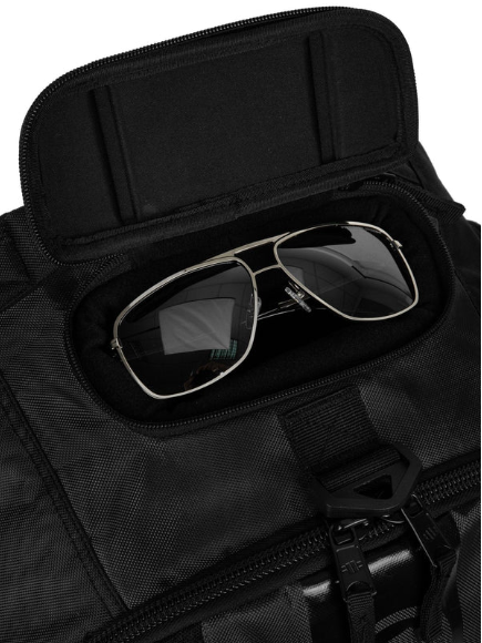 Großer Trainingsrucksack Hilltop - Schwarz/Schwarz