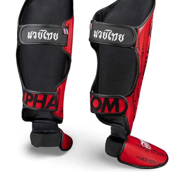 Schienbeinschutz Muay Thai - Rot