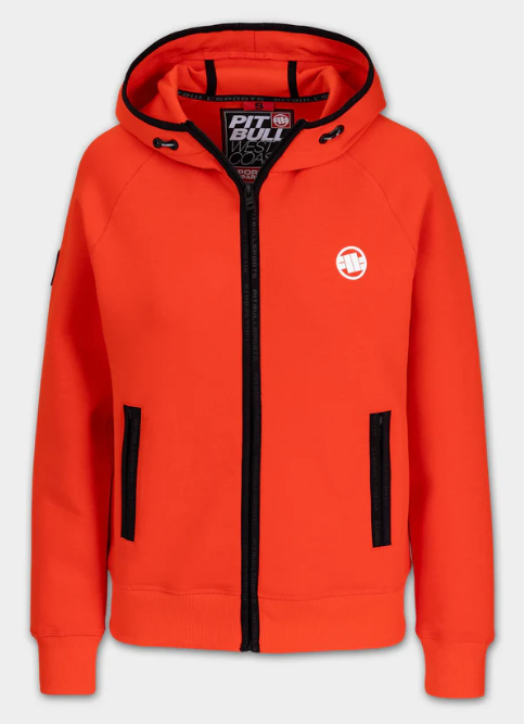 Damen Kapuzenjacke Fuchsia - Flammenrot