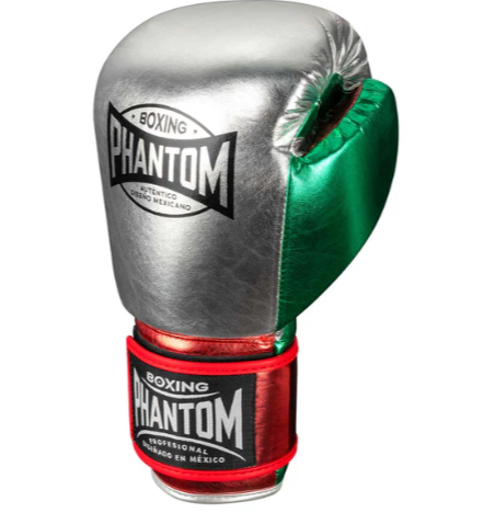 Boxhandschuhe MEXICO - Silber/Grün/Rot