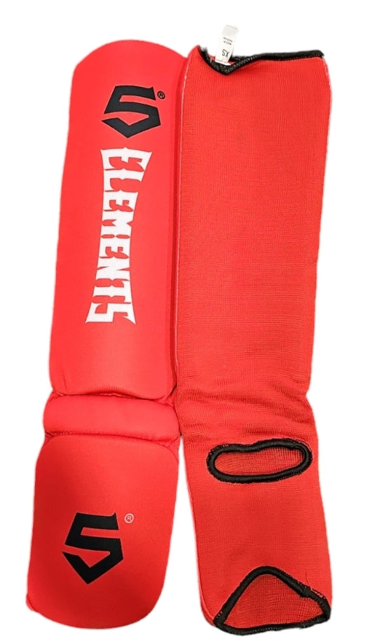 Elements junior Shinguard red