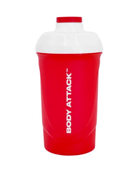 Protein Shaker 600ml Red