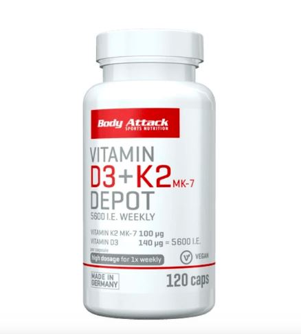 VITAMIN D3 + K2 DEPOT (120 Caps)