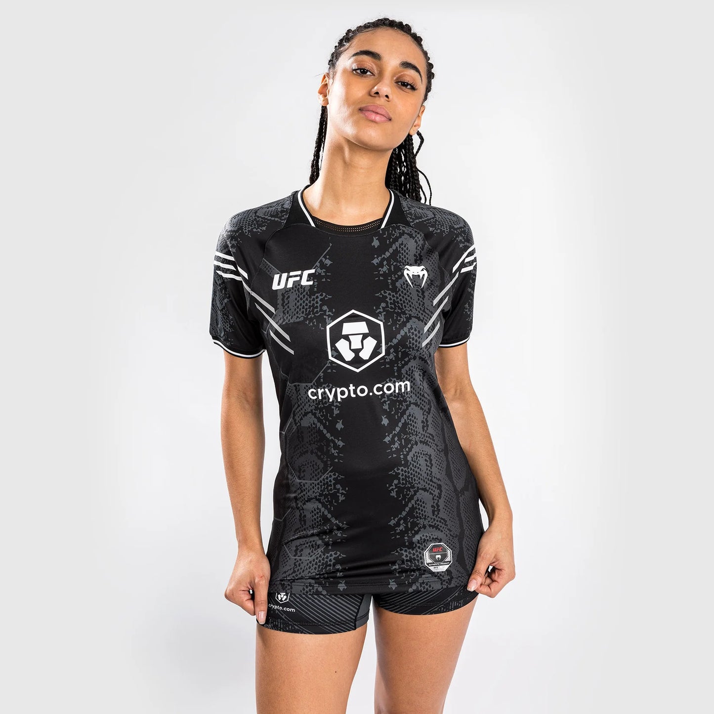 UFC Adrenaline by Venum Authentic Fight Night Walkout-Trikot für Frauen - Schwarz