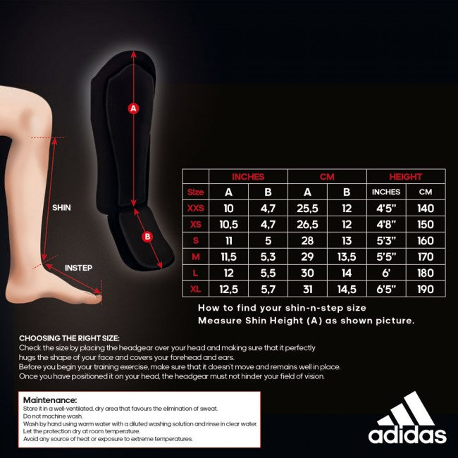Adidas Textile Shin Instep Guard Black/Blue