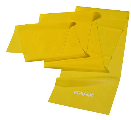 LATEX GYM-BAND ZUGSTÄRKE : LEICHT (GELB)