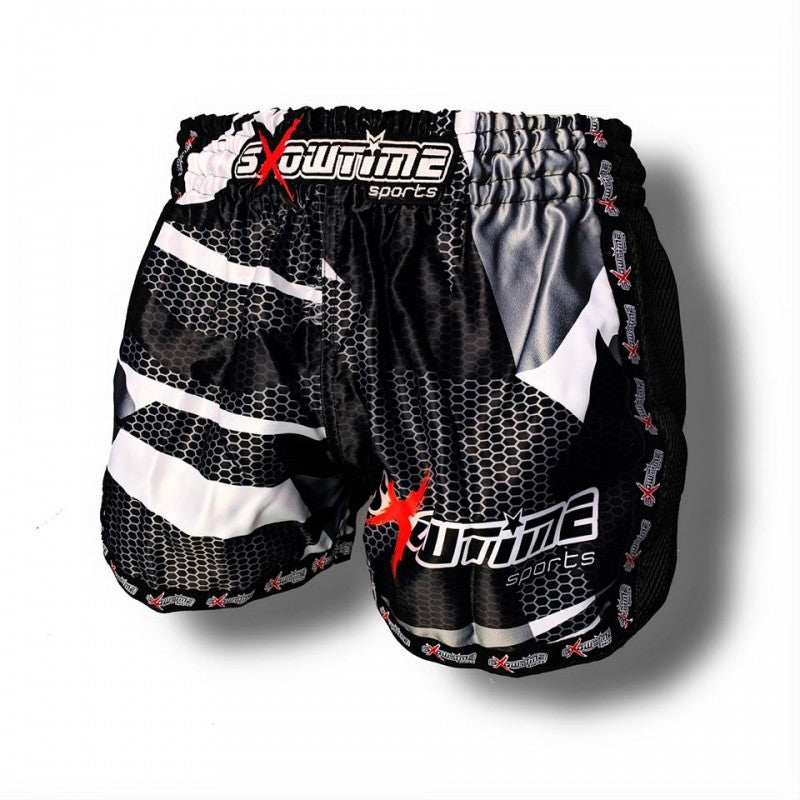 Thaishort in Satin "Camo-Mesh"