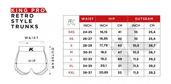 King Pro Boxing Shorts KPB Retro Hybrid 1