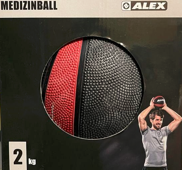 MEDIZINBALL 2KG (BRAUN/SCHWARZ)