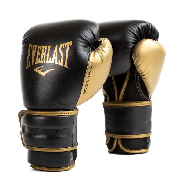 Everlast Powerlock 2r Training Glove, Black/gold