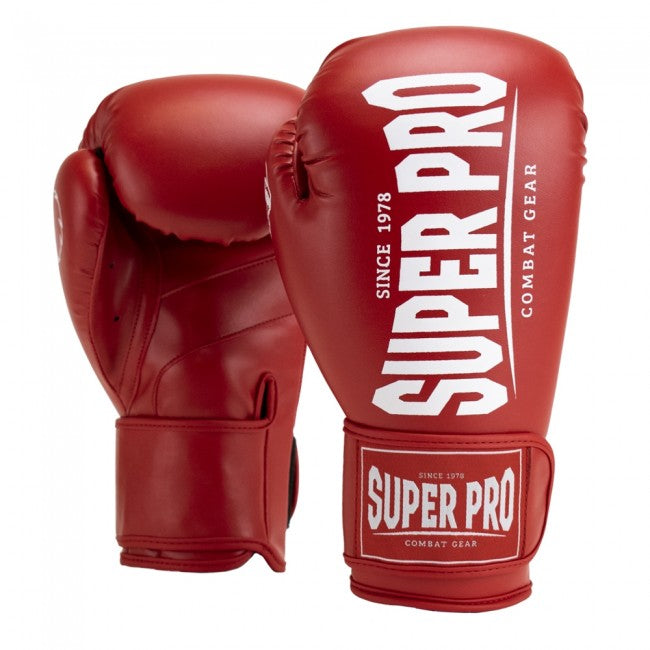 Super Pro Combat Gear Champ (Kick-)Boxhandschuhe Rot/Weiß