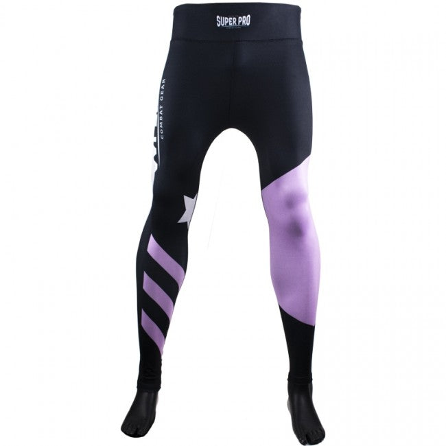Super Pro Leggings Women No Mercy white/purple/silver