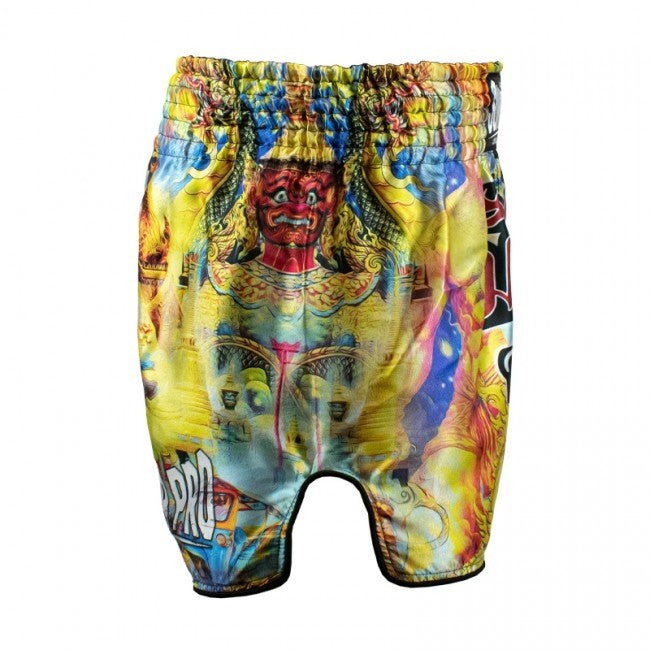 SUPER PRO COMBAT GEAR THAISHORT PATTAYA MADE IN THAILAND YELLOW