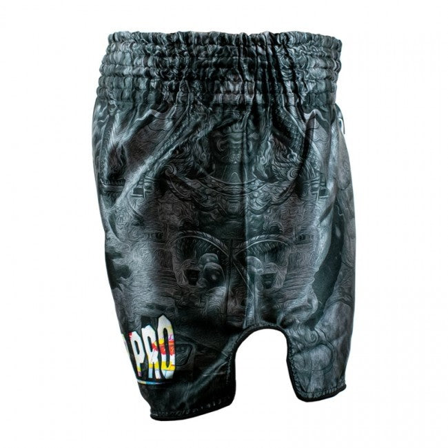 SUPER PRO COMBAT GEAR THAISHORT PATTAYA MADE IN THAILAND BLACK