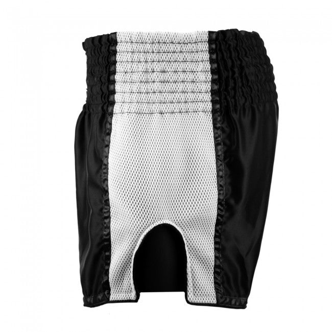 SUPER PRO COMBAT GEAR THAI- UND KICKBOXING SHORT BRAVE BLACK/WHITE