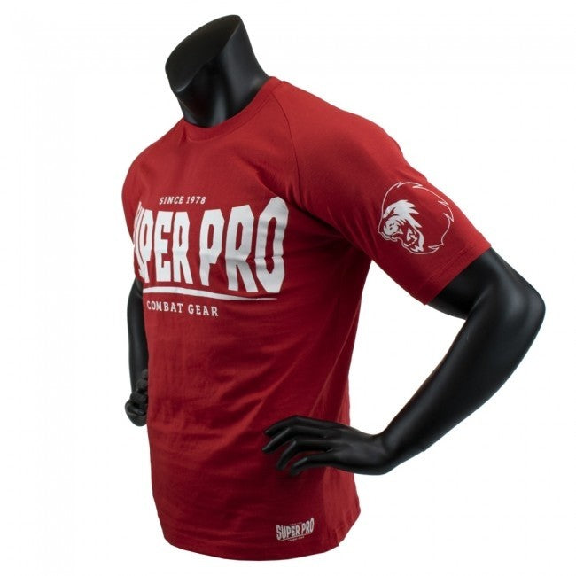 Super Pro T-Shirt S.P. Logo Rot/Weiß