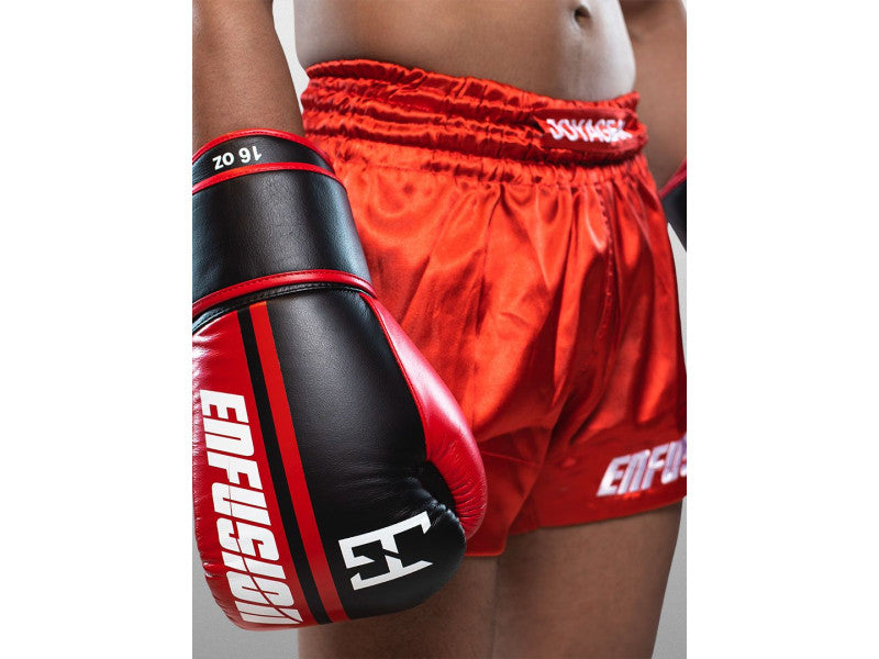 JGXENFUSION INFLICT MUAY THAI SHORT – RED