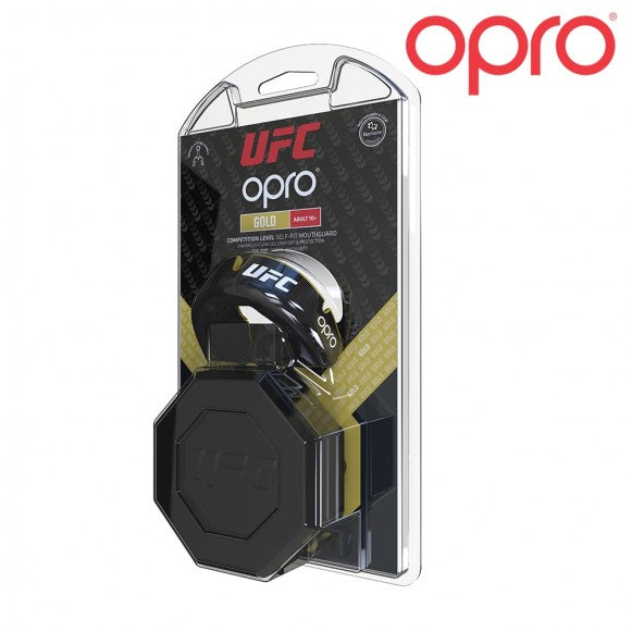 UFC Mundschutz Opro Gold JR Schwarz Metall/Gold