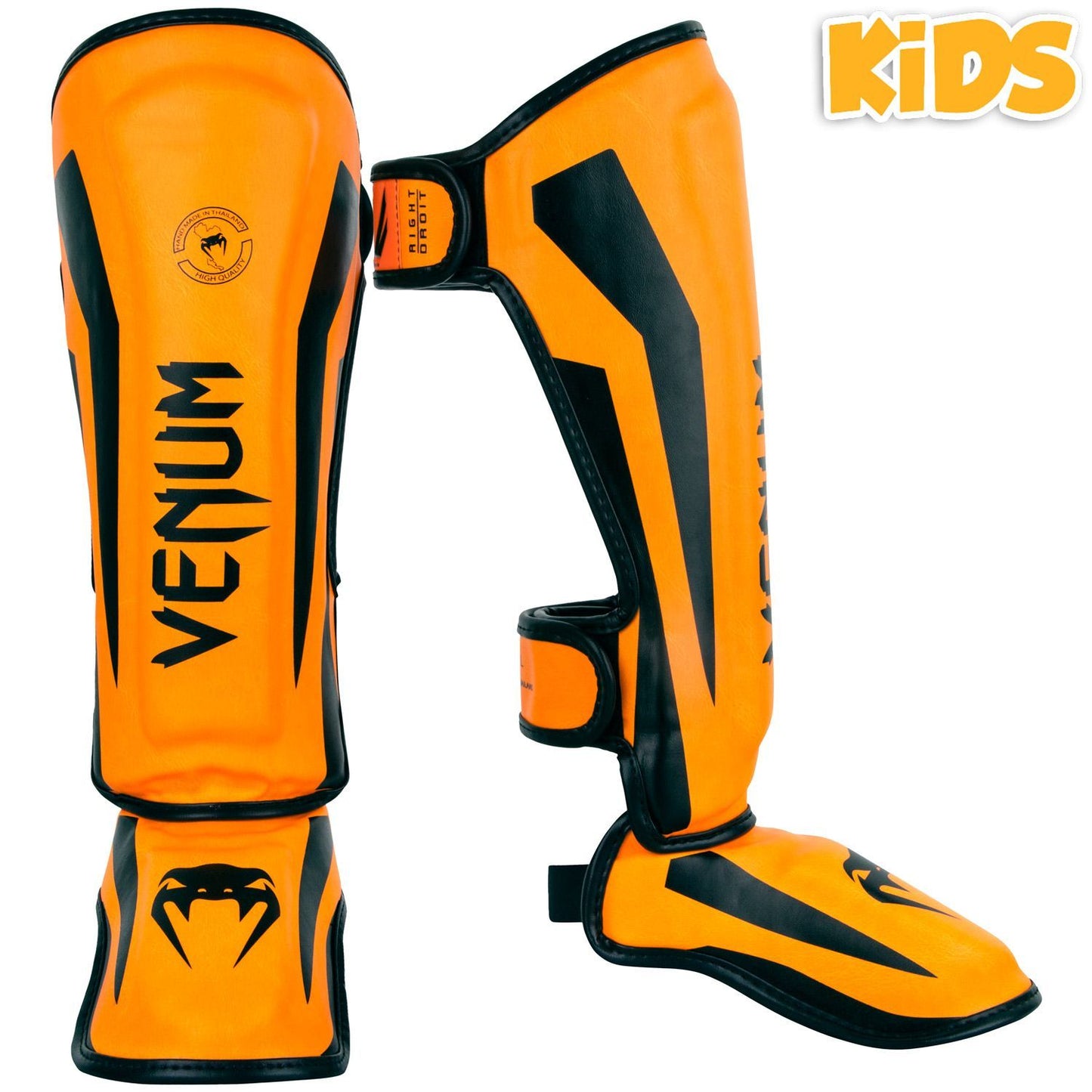 Venum Elite Kinder-Schienbeinschoner - Exklusiv - Neonorange