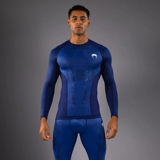 Venum Technical 3.0 Langarm Rashguard - Nachtblau