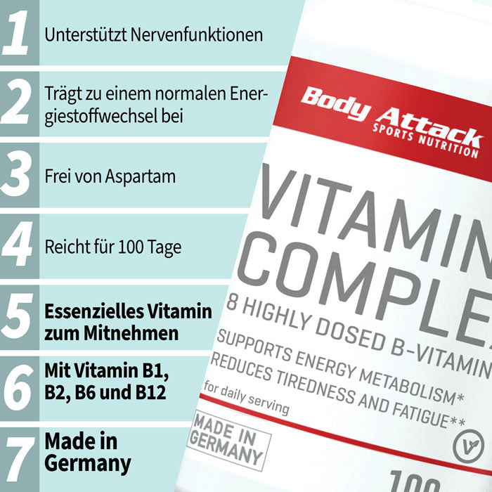 VITAMIN B-COMPLEX (100 Caps)