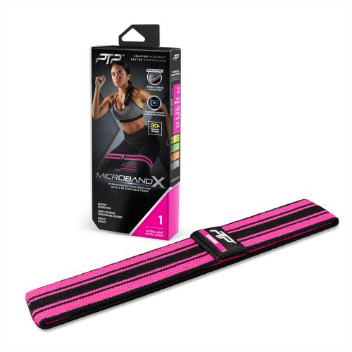 MICROBANDX Woven Resistance Loop pink