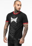 SPLASHED  Herren T-Shirt normale Passform black red white