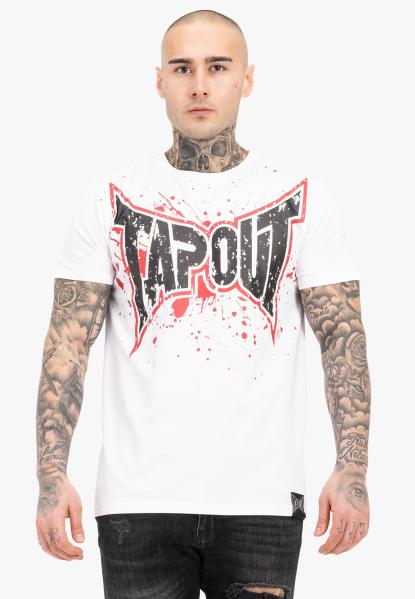 SPLASHING  Herren T-Shirt normale Passform white red black