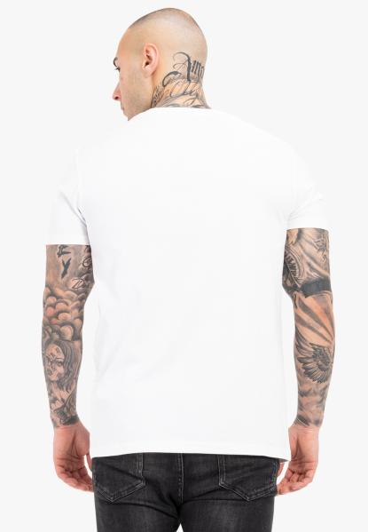 SPLASHING  Herren T-Shirt normale Passform white red black